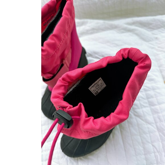 Columbia Twin Tundra Kid Size 13 US (5-6.5 Y ) Waterproof Winter Snow Boot Pink - Picture 4 of 9